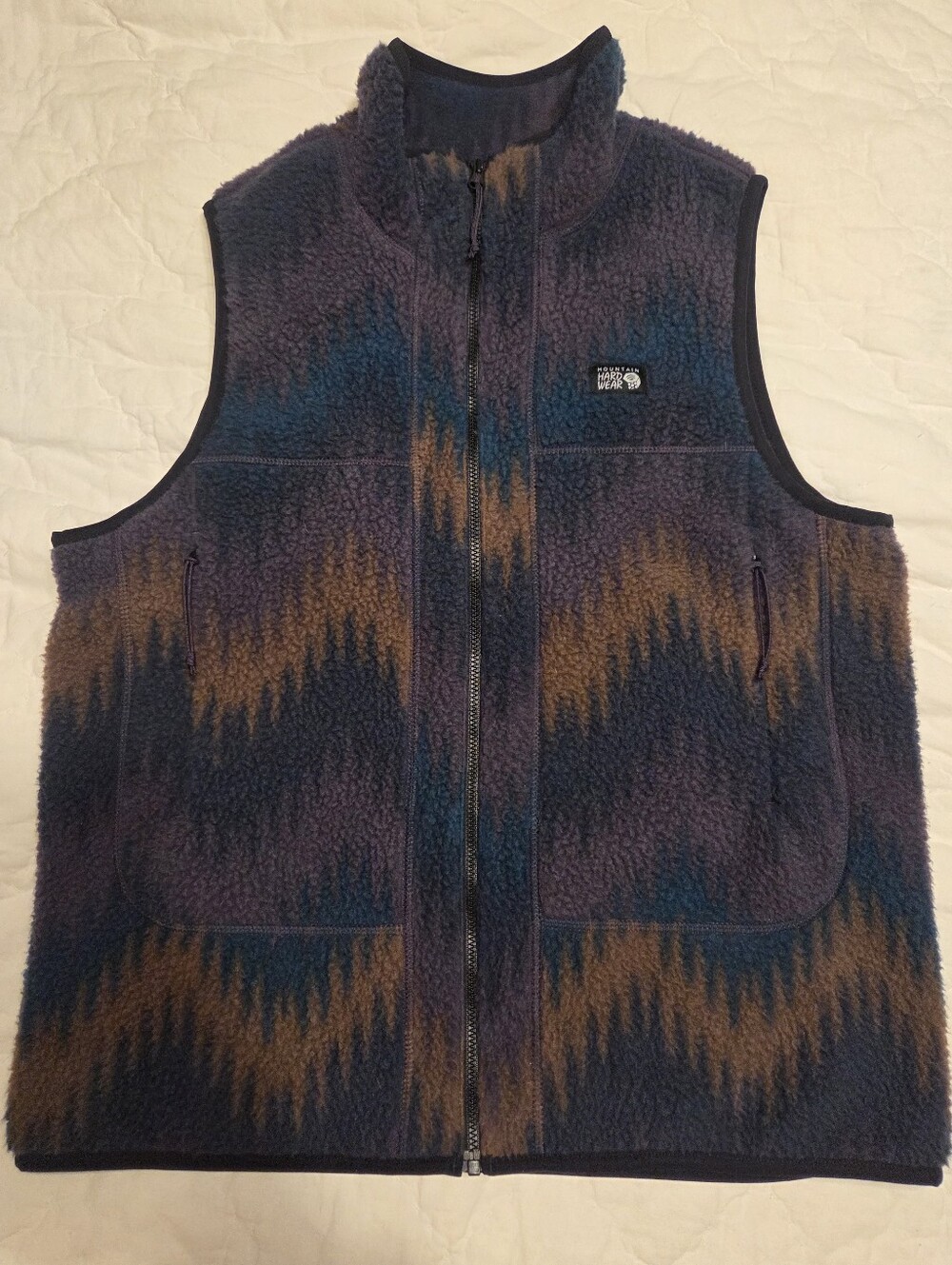 ​Mountain Hardwear HiCamp Fleece Printed Sherpa Vest | Aztec Southwestern Small